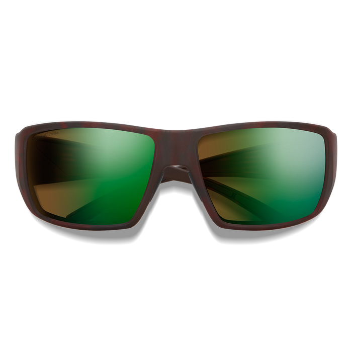 Smith Guide's Choice Sunglasses - Matte Tortoise Frame / ChromaPop Glass Polarchromic Brown Green Mirror Lens