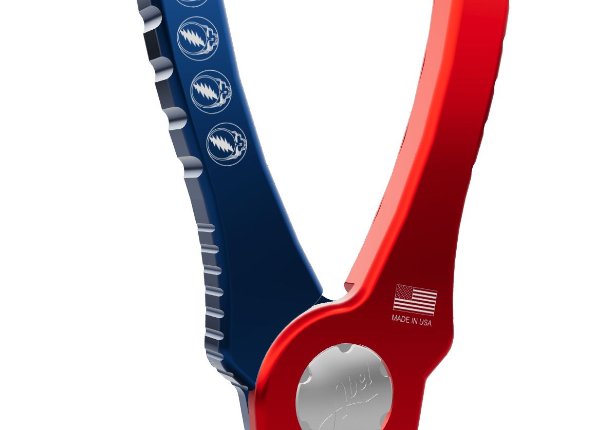 Abel Pliers - Deep Blue / Red with Steal Your Face Engraving