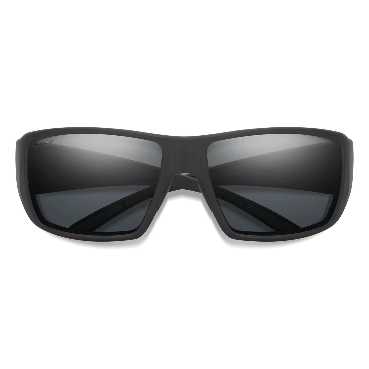 Smith Guide's Choice Sunglasses Matte Black Frame with ChromaPop Glass Polarized Gray