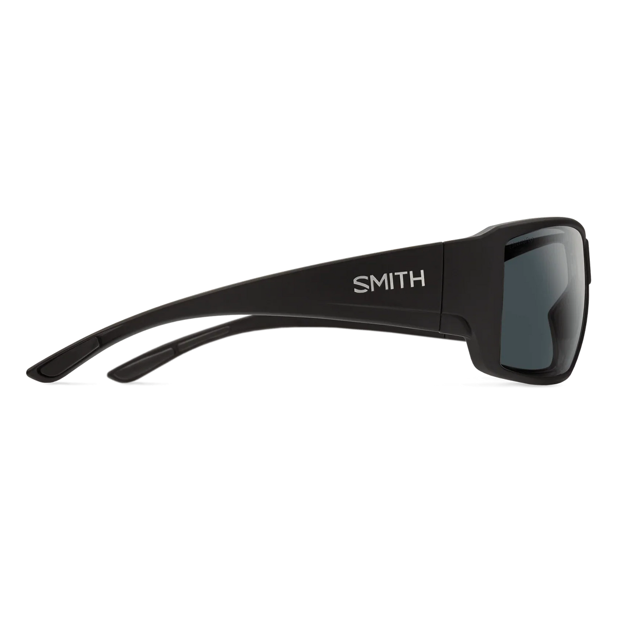 Smith Guide's Choice Sunglasses Matte Black Frame with ChromaPop Glass Polarized Gray