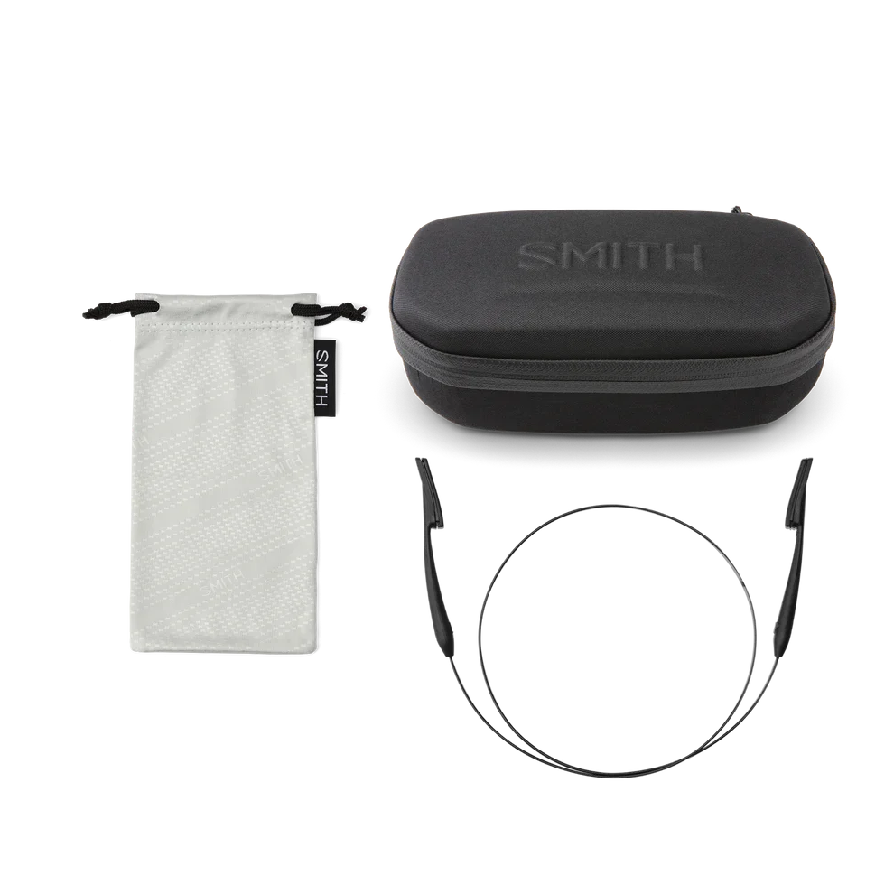 Smith Guide's Choice Sunglasses Matte Black Frame with ChromaPop Glass Polarized Gray
