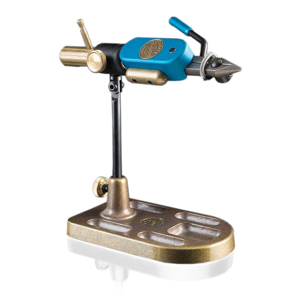 Regal Revolution Series Fly Tying Vise - Stainless Jaws / Bronze Pocket Base