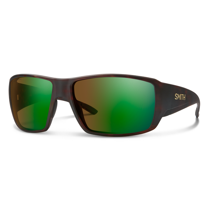Smith Guide's Choice Sunglasses - Matte Tortoise Frame / ChromaPop Glass Polarchromic Brown Green Mirror Lens