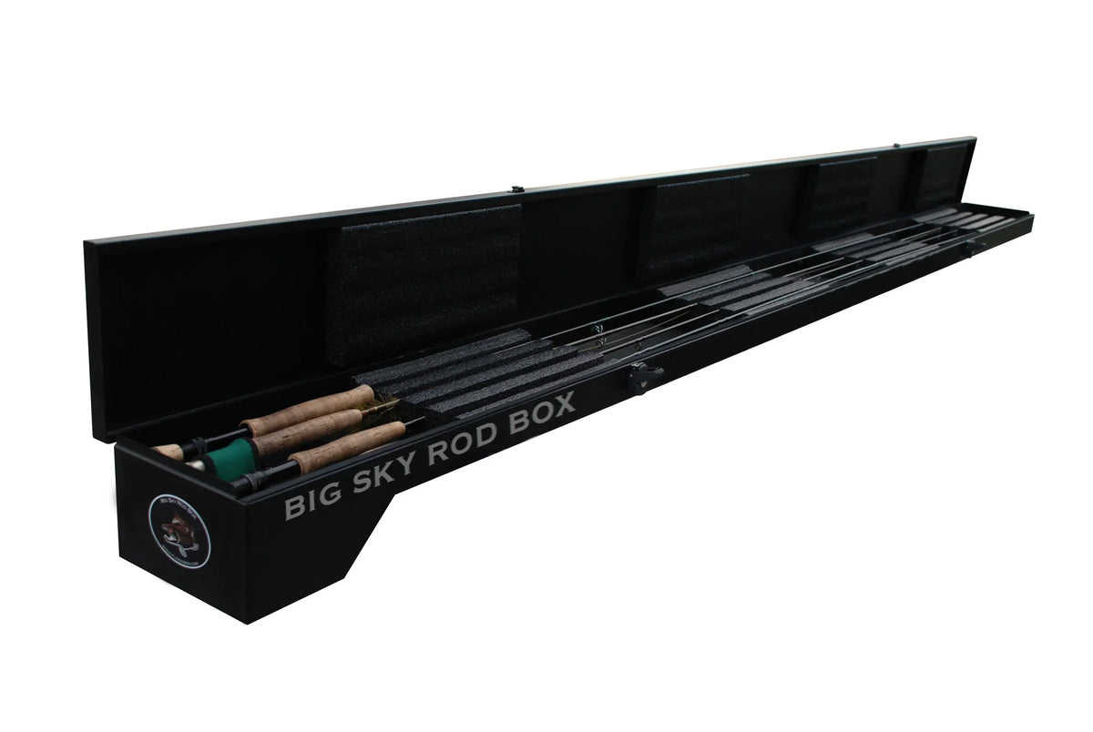 Big Sky Rod Box - Original Fly Rod Carrier - Driver's Side / Matte Black Logo