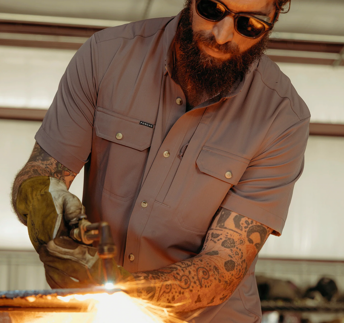 Poncho Outdoors The Original Short Sleeved Shirt - The One Eyed Goat