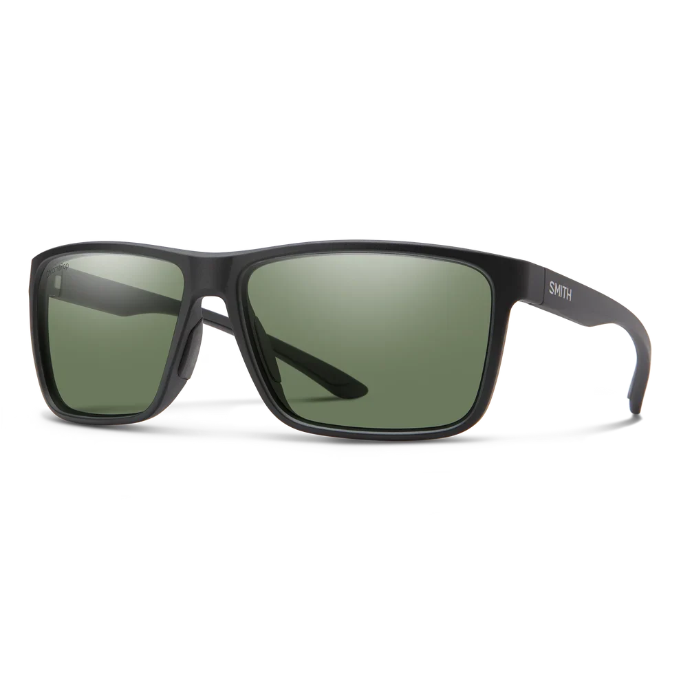 Smith Riptide Sunglasses - Matte Black Frame with ChromaPop Polarized Gray Green
