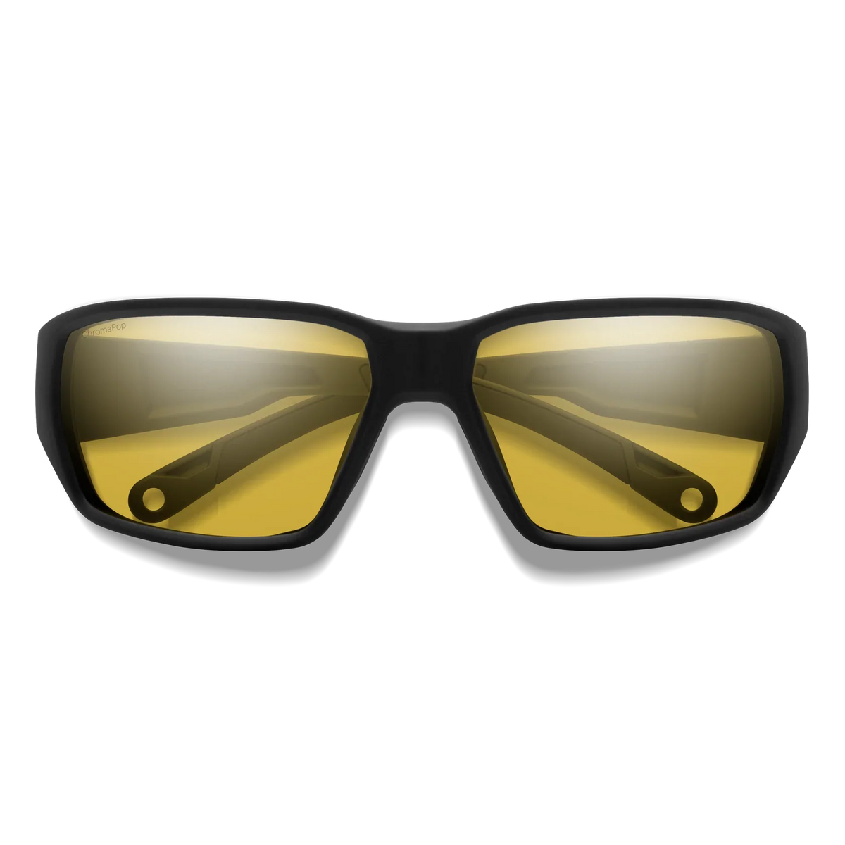 Smith Hookset Sunglasses Matte Black Frame with ChromaPop Glass Polarized Low Light Yellow