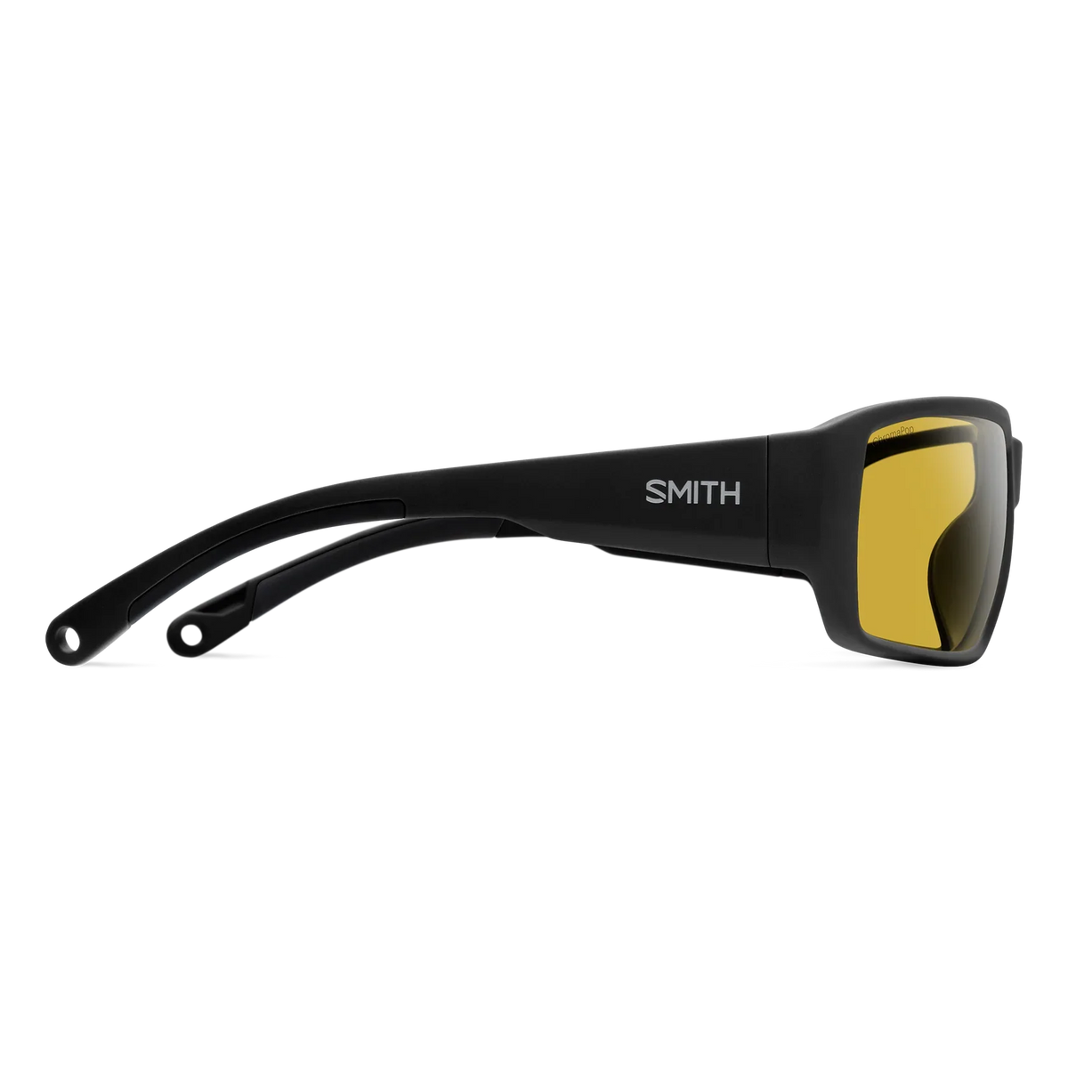 Smith Hookset Sunglasses Matte Black Frame with ChromaPop Glass Polarized Low Light Yellow